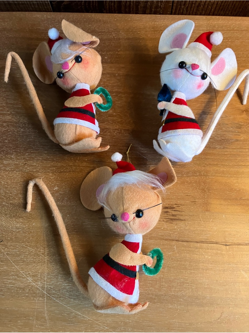Vintage MCM Flocked Christmas Nice Lot Ornaments Cute - 5 Inch